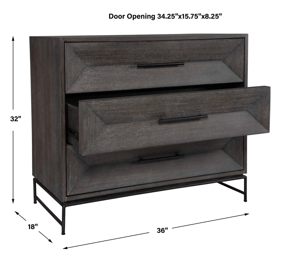 Knox - Dark Walnut Accent Chest