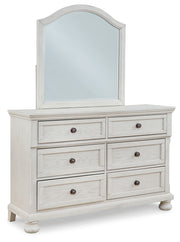 Robbinsdale - Dresser, Mirror - Youth - Antique White - R&R Furniture Gallery (Fountain Valley, CA)