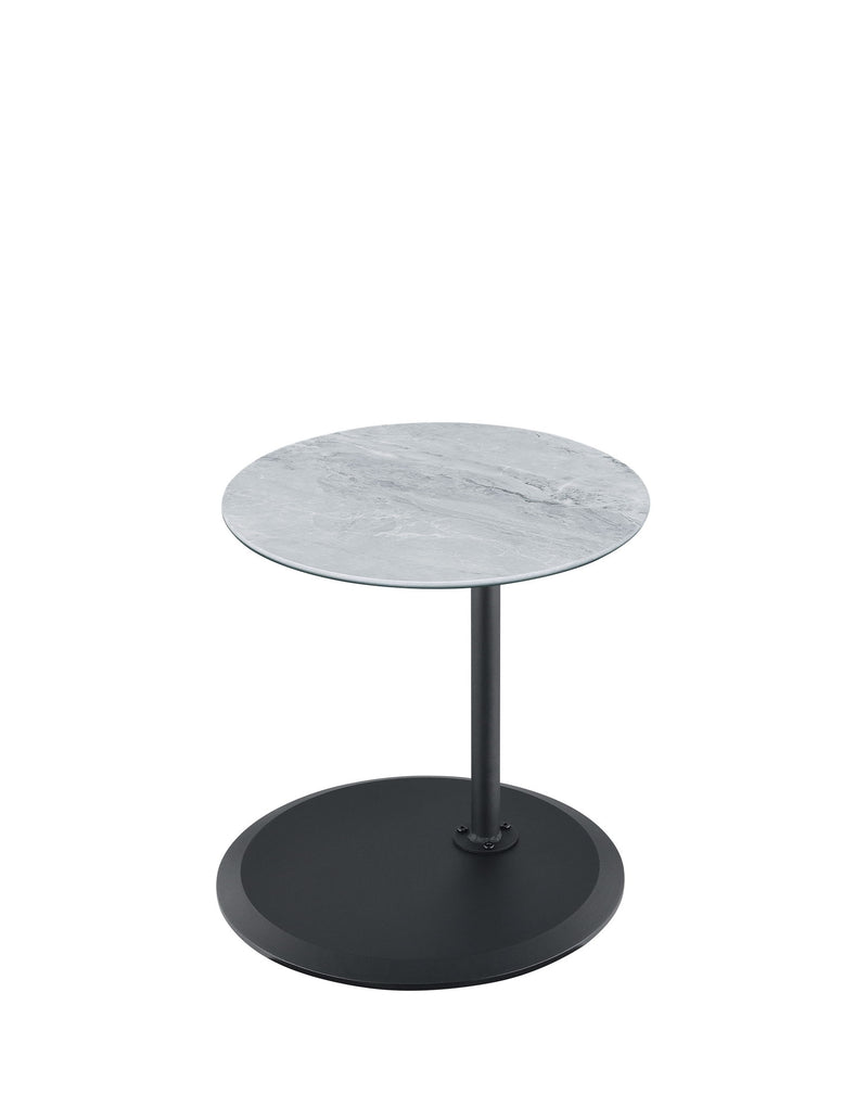 Orbit - 15.5" End Table With Height Adjustable Marble Textured Top - R&R Furniture Gallery (Fountain Valley, CA)