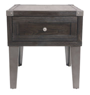 Todoe - Rectangular End Table - Dark Gray - R&R Furniture Gallery (Fountain Valley, CA)