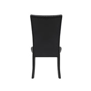 Black Jhoanna 5-piece dining table set by Global Furniture USA, includes table and chairs, modern dining room furniture.
