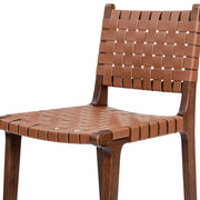 Andre - Counter Stool With Back - Pecan Brown - R&R Furniture Gallery (Fountain Valley, CA)