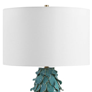 Mina - Table Lamp - Teal Blue