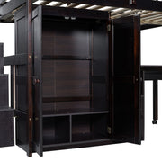 Loft Bed With Stairs, Bookshelf, Drawers, Desk & Wardrobe, Space Saving Multifunctional Furniture - R&R Furniture Gallery (Fountain Valley, CA)