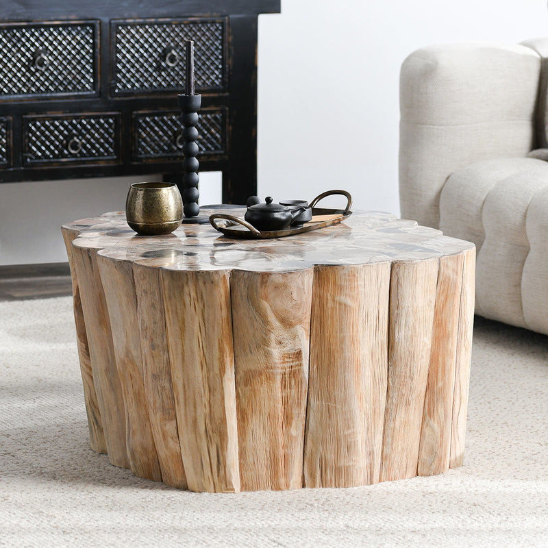 Norwest - Petrified Wood Coffee Table - Natural - R&R Furniture Gallery (Fountain Valley, CA)