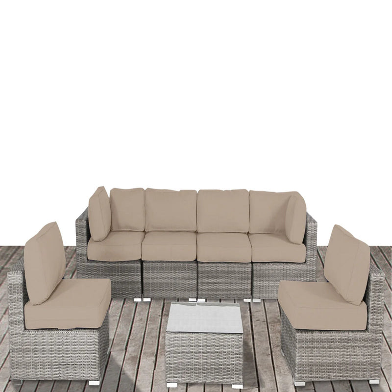 Outdoor Wicker Seating Group With Cushions - R&R Furniture Gallery (Fountain Valley, CA)