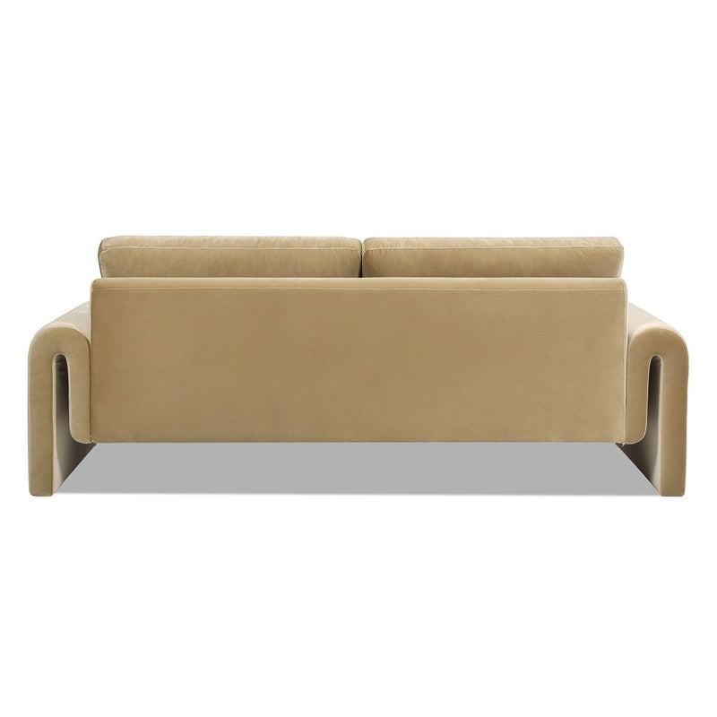 Mason - Arched Arm Sofa - Camel Brown Beige - R&R Furniture Gallery (Fountain Valley, CA)
