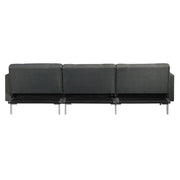 Duzzy - Sectional Sofa - Dark Gray Fabric - R&R Furniture Gallery (Fountain Valley, CA)