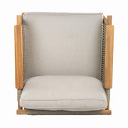 Noble House Sumbawa outdoor club arm chair with plush cushions and sturdy frame, ideal for patio or garden seating.