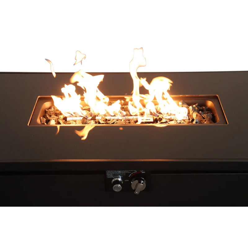 Rectangular Fire Pit With Frame Elegant Design - R&R Furniture Gallery (Fountain Valley, CA)