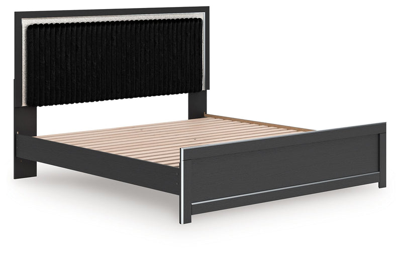 Zuraleus - Upholstered Panel Platform Bed With Roll Slats - R&R Furniture Gallery (Fountain Valley, CA)