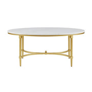 Bordeaux - Coffee Table - White / Gold - R&R Furniture Gallery (Fountain Valley, CA)