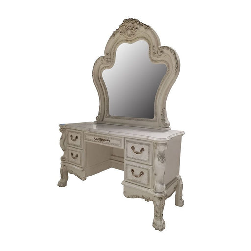 Dresden II - Vanity Desk - Bone White - R&R Furniture Gallery (Fountain Valley, CA)