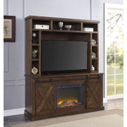 Aksel - Entertainment Center (Include 91617Fir) - Walnut - R&R Furniture Gallery (Fountain Valley, CA)