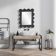 Uttermost Sea Coral wall mirror featuring a detailed coral-inspired frame for coastal decor.