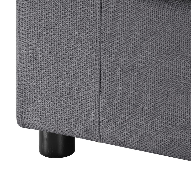 Cassandra - Armless Slipper Chair - Charcoal Gray - R&R Furniture Gallery (Fountain Valley, CA)