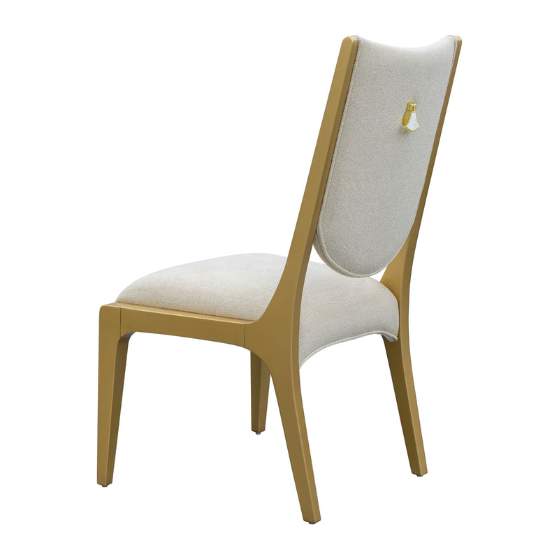 Scotts Square - Dining Side Chair (Set of 2) - Light Champagne - R&R Furniture Gallery (Fountain Valley, CA)