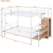 Bunk Bed With Lateral Storage Ladder And Wardrobe - R&R Furniture Gallery (Fountain Valley, CA)