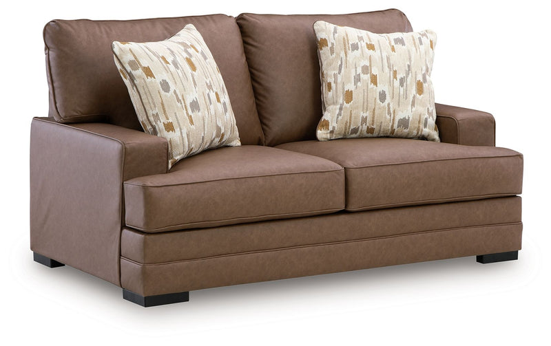 VillaCourt - Loveseat - Caramel - R&R Furniture Gallery (Fountain Valley, CA)