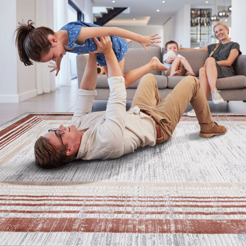 Marfi - Bordered Area Rug - R&R Furniture Gallery (Fountain Valley, CA)