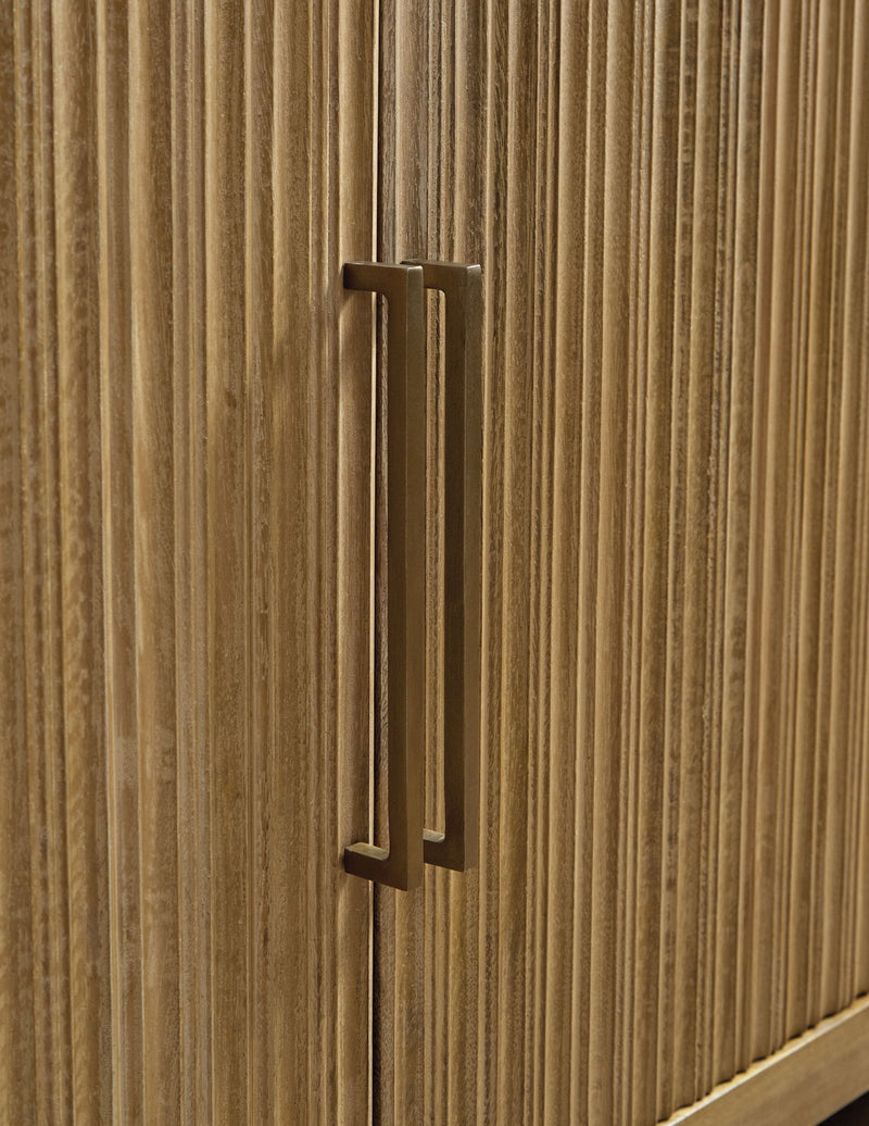 Niam - Accent Cabinet - Light Antique Beige - R&R Furniture Gallery (Fountain Valley, CA)