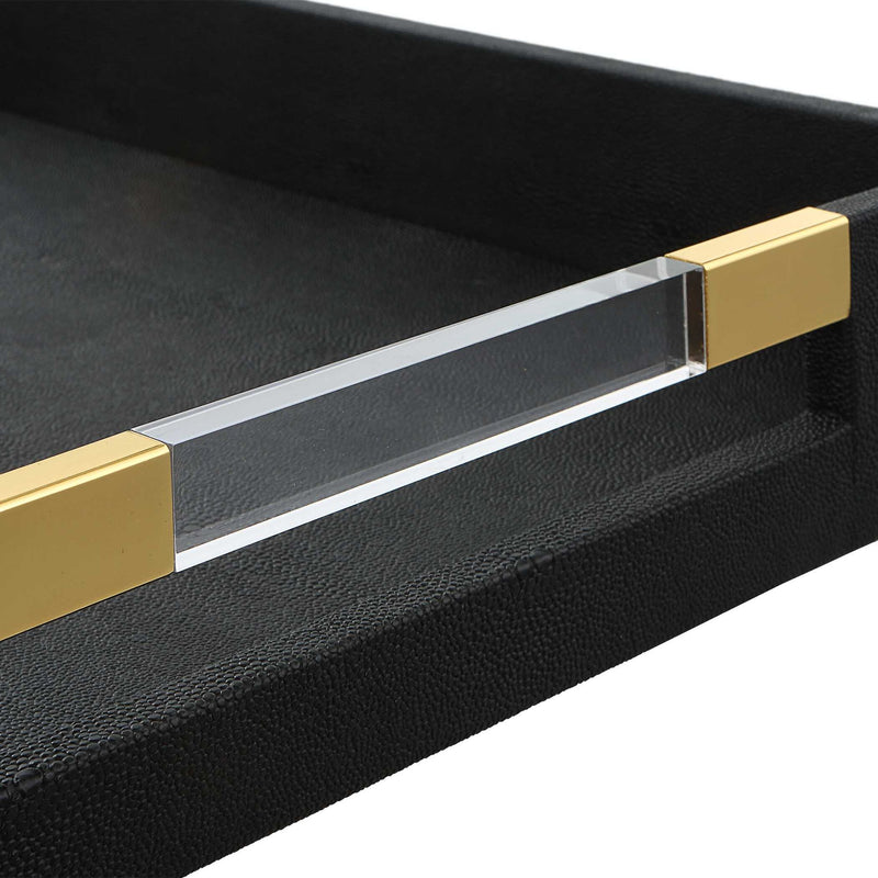 Wessex - Shagreen Tray - Black