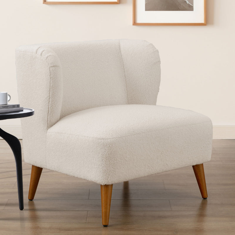 Veda - Accent Chair - White - R&R Furniture Gallery (Fountain Valley, CA)