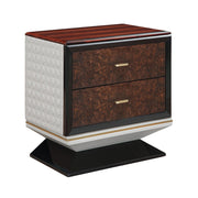 Jamonica - Nightstand With 2 Drawers - Dark Brown - R&R Furniture Gallery (Fountain Valley, CA)