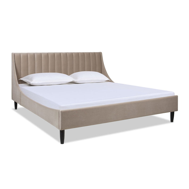 Aspen - Vertical Tufted Modern Headboard Platform Bed Set - R&R Furniture Gallery (Fountain Valley, CA)