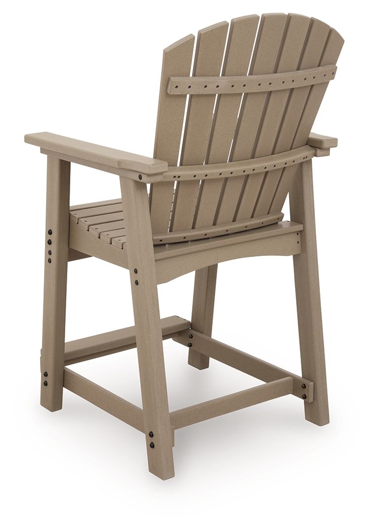 Seacliff Beach - Barstool (Set of 2) - Medium Brown - R&R Furniture Gallery (Fountain Valley, CA)