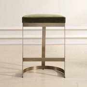 Ivanna counter stool by Uttermost, 24-27 inch height, with a stylish wooden seat and metal frame, ideal for kitchen counters.