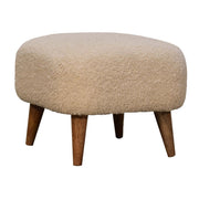 Square Footstool - Cream - R&R Furniture Gallery (Fountain Valley, CA)