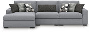 Benchcraft Bealton stationary sectional sofa with plush cushions and modern design, shown in a cozy living room setting.