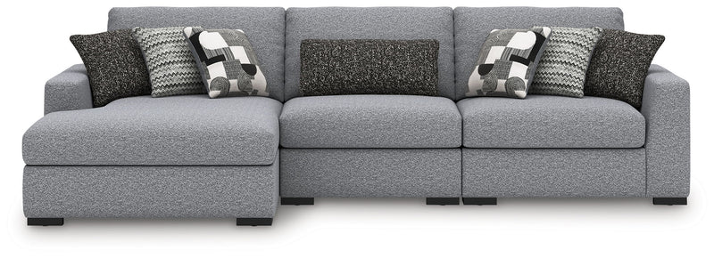 Benchcraft Bealton stationary sectional sofa with plush cushions and modern design, shown in a cozy living room setting.