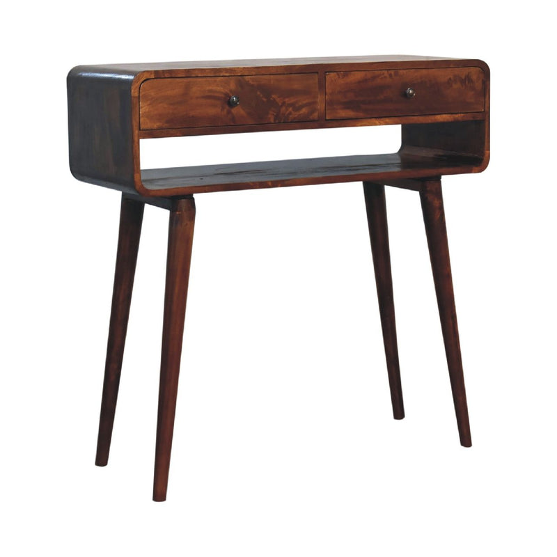 Sonata - Chestnut Console Table - R&R Furniture Gallery (Fountain Valley, CA)