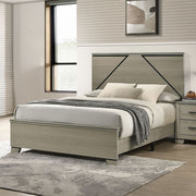 Joanna - Queen Bed With LED - Weathered Gray - R&R Furniture Gallery (Fountain Valley, CA)