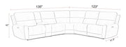 Hancock - Zero Gravity Power Reclining Sectional With Power Adjustable Headrests - R&R Furniture Gallery (Fountain Valley, CA)
