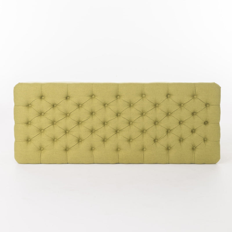 Juliana storage ottoman by Noble House with birch wood legs, beige fabric upholstery, and a spacious top for storage and seating.