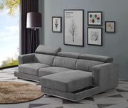 Alwin - Modular Lf Sofa - Dark Gray Fabric - R&R Furniture Gallery (Fountain Valley, CA)