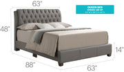 Tufted Upholstered Bed - R&R Furniture Gallery (Fountain Valley, CA)