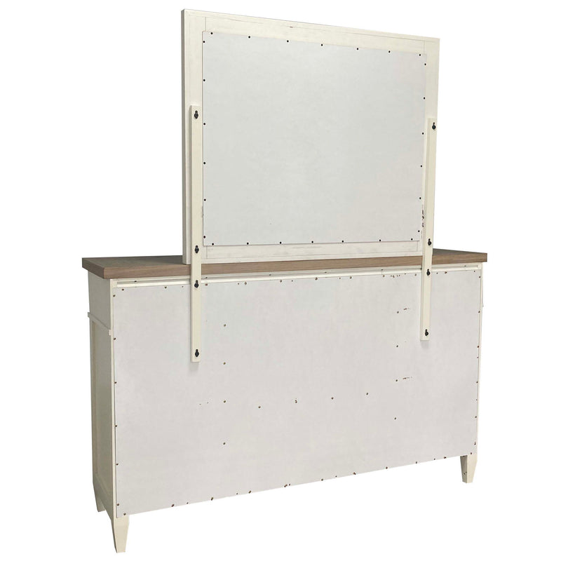 Americana Modern Bedroom - 9 Drawer Dresser - Cotton - R&R Furniture Gallery (Fountain Valley, CA)
