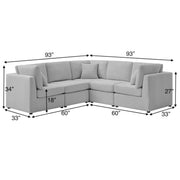 Chauncy - 5 Piece Sectional - R&R Furniture Gallery (Fountain Valley, CA)