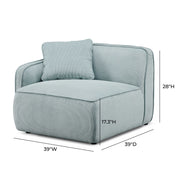 Travie - LAF Corner Chair - R&R Furniture Gallery (Fountain Valley, CA)