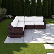 Outdoor Wicker Sofa Seating Group With Cushions - R&R Furniture Gallery (Fountain Valley, CA)