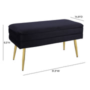Ziva - Velvet Storage Bench - R&R Furniture Gallery (Fountain Valley, CA)