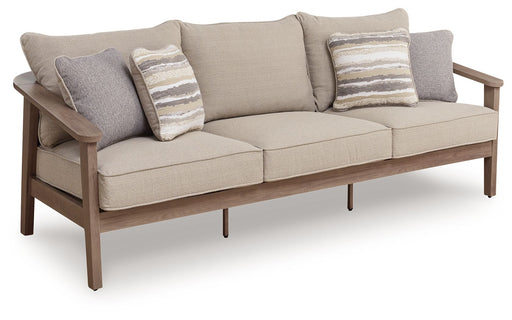 Harmony Headlands - Sofa With Cushion - Natural / Gray - R&R Furniture Gallery (Fountain Valley, CA)