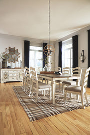 Realyn - Rectangular Dining Room Extension Table - Chipped White - R&R Furniture Gallery (Fountain Valley, CA)