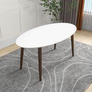 Ada - Mid-Century Modern Style Oval Dining Table - R&R Furniture Gallery (Fountain Valley, CA)