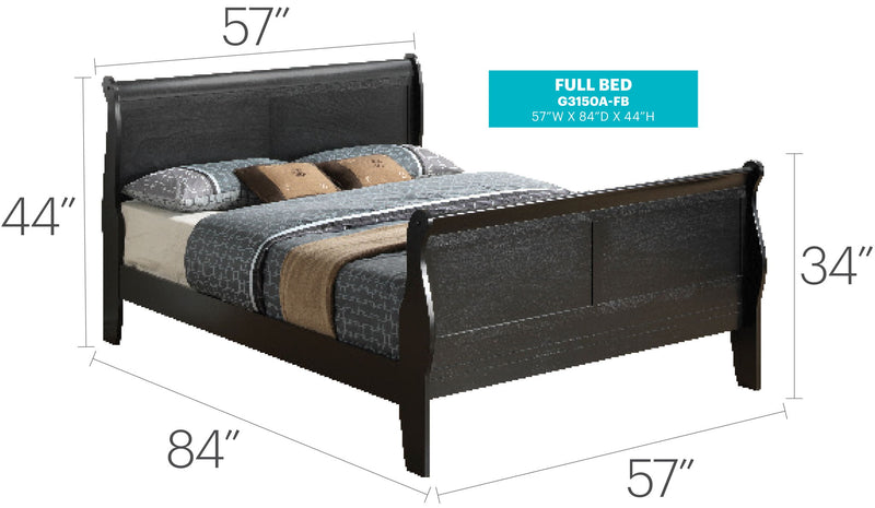 Panel Sleigh Bed - R&R Furniture Gallery (Fountain Valley, CA)