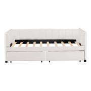 Upholstered Daybed With Ergonomic Design Backrest - R&R Furniture Gallery (Fountain Valley, CA)